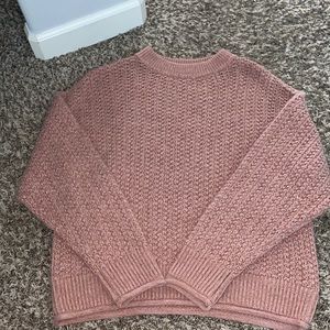 pink sweater